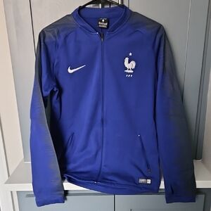 Nike Blue Kids France Federation Football Jacket